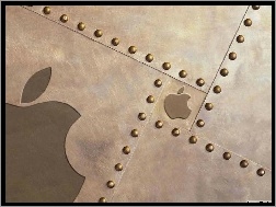 metal, grafika, Apple, jabłko